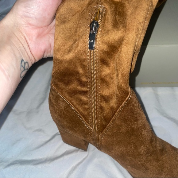 π NIB Marc Fisher Women's Reda Over-The-Knee Boot Medium Brown Size 8.5 M - Picture 8 of 12